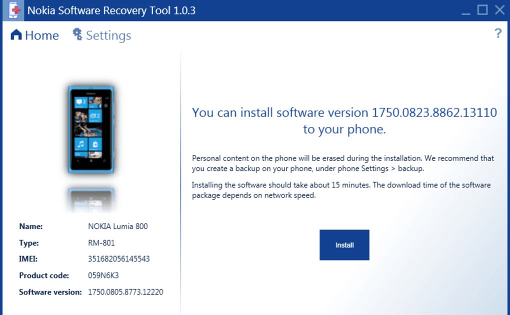 Nokia Lumia 520 Recovery Tool Logo